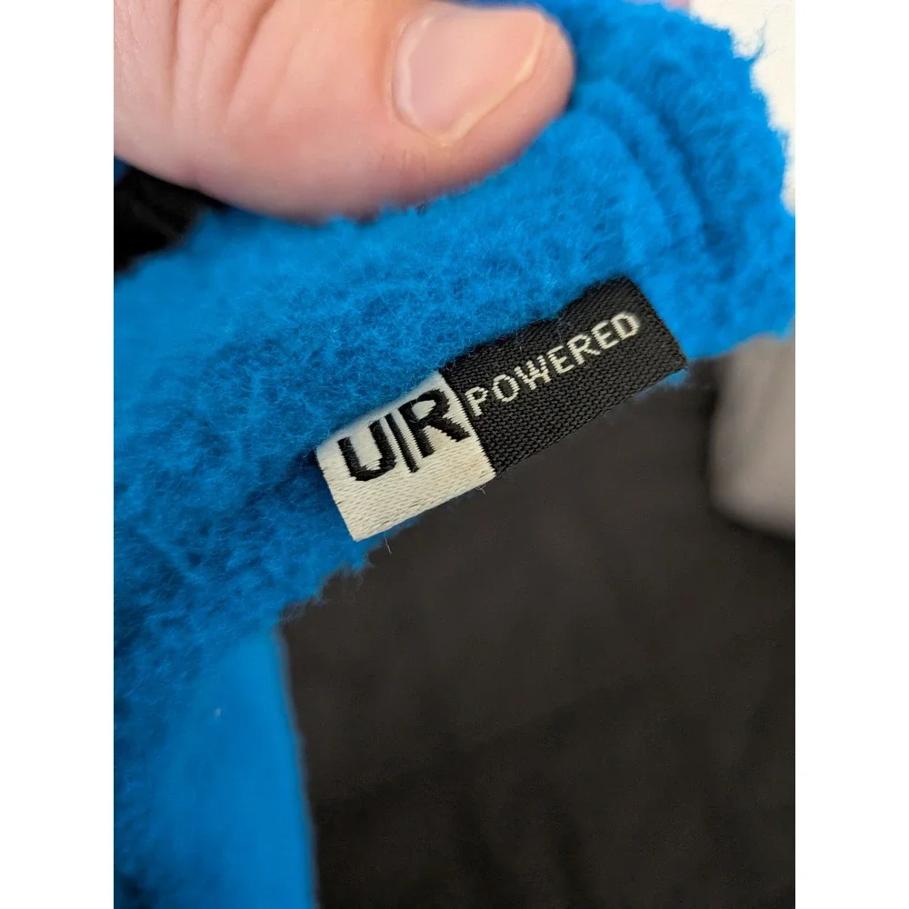 The North Face Youth Etip Fleece Gloves Blue Black Touchscreen Size Small